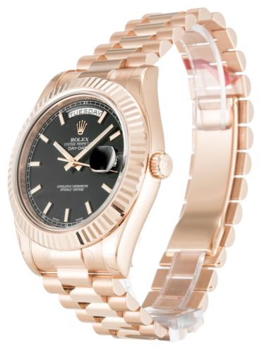 Replica Rolex Day-Date II 40mm Black Dial 218235-2 photo review
