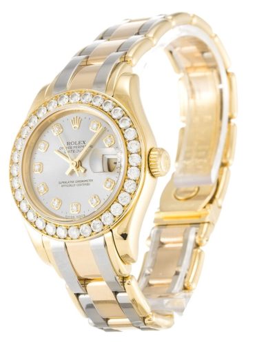 Replica Rolex Pearlmaster 29mm Champagne Dial 80298 photo review