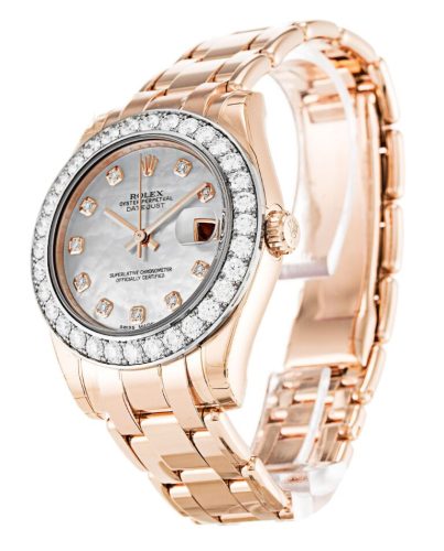 Replica Rolex Pearlmaster 34mm Mother of Pearl Dial 81285 photo review