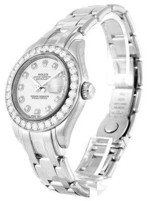 Replica Rolex Pearlmaster 29mm White Dial 80299 photo review