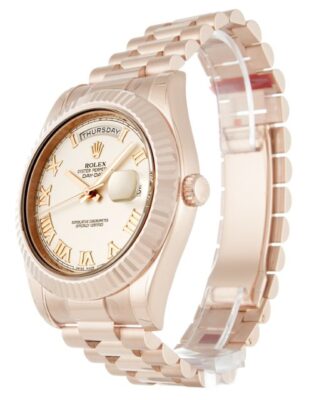 Replica Rolex Day-Date II 40mm Ivory Dial 218235 photo review