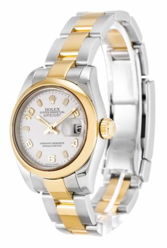 Replica Rolex Lady-Datejust 26mm White Dial 179163 photo review
