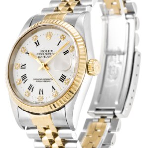 Rolex Datejust 36mm met witte wijzerplaat 16233