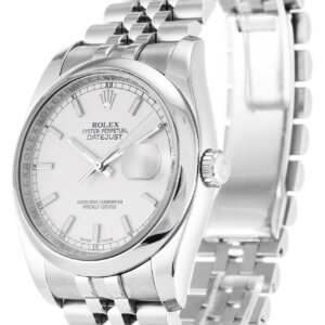 Rolex Datejust 36mm Witte Wijzerplaat 116200