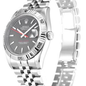 Rolex Datejust Turn-O-Graph 36mm Grijs Wijzerplaat 116264