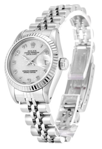 Replica Rolex Lady-Datejust 26mm Silver Dial 69174 photo review