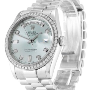 Rolex Day-Date 36 mm blauwe wijzerplaat 118346