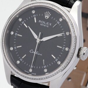 Rolex Cellini 39.5mm Zwarte Wijzerplaat 5310