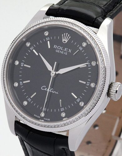 Replica Rolex Cellini 39.5mm Black Dial 5310 photo review