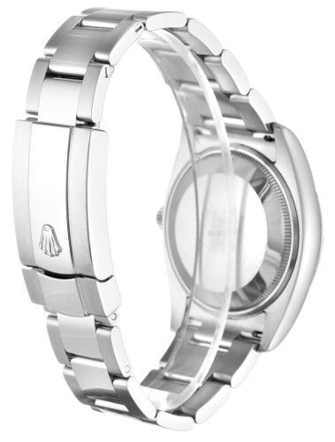 Replica Rolex Oyster Perpetual Date 34mm Silver Dial 115210 photo review