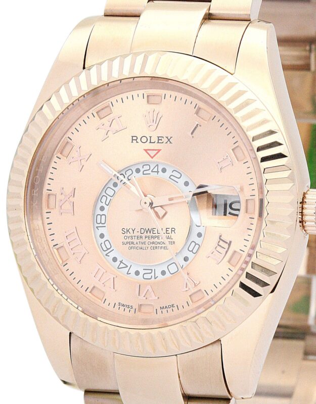 Montre réplique – Rolex Sky Dweller 42mm Champagne cadran 326938 2
