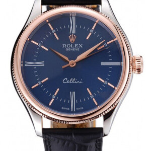 Rolex Cellini 40mm Blauwe Wijzerplaat 622841