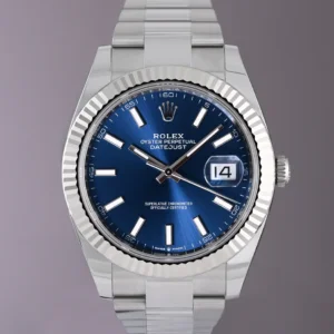 Rolex Datejust 41mm Blauwe Wijzerplaat 126334 Oyster