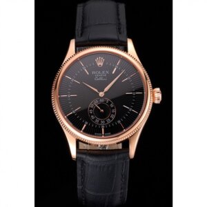 Superclone Rolex Cellini 38mm Zwarte Wijzerplaat REP016792