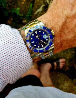 Replica Rolex Submariner 40mm Blue Dial 116618LB photo review
