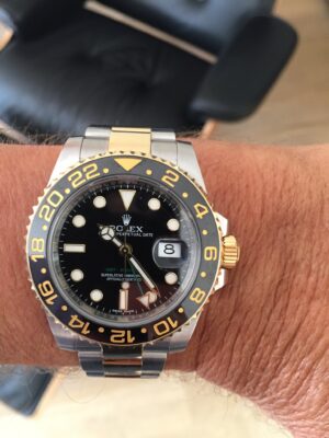 Replica Rolex GMT-Master II 40mm Black Dial 116713 photo review