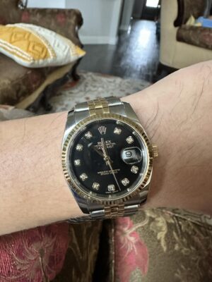 Replica Rolex Datejust 36mm Black Dial 116233 photo review