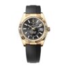 Superclone Rolex Sky-Dweller 42 mm Leuchtend schwarzes Zifferblatt 336238