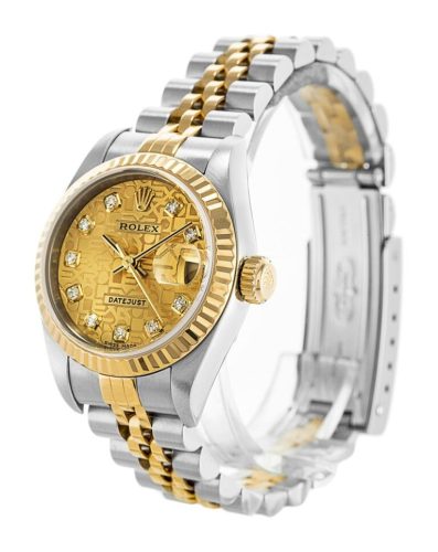 Replica Rolex Datejust 26mm Gold Dial 79173 photo review