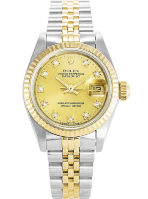 Replica Rolex Datejust 26mm Gold Dial 69173-2 photo review