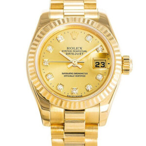 Rolex Datejust 26 mm esfera dorada 179178