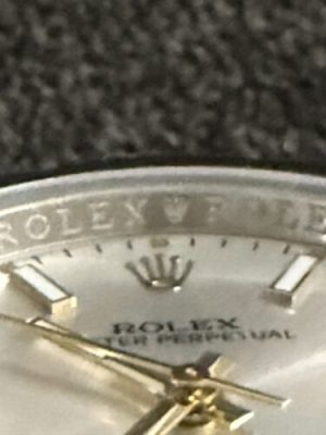 Replica Rolex Oyster Perpetual 41mm Yellow Dial 124300 photo review