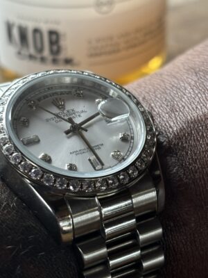 Replica Rolex Day-Date 36mm Silver Dial 118346 photo review