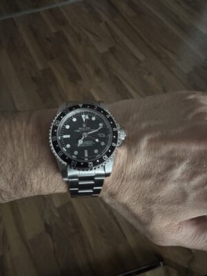 Replica Rolex GMT-Master 40mm Black Dial 16750 photo review