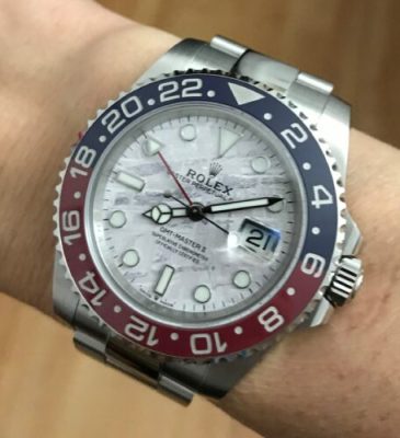 Replica Rolex GMT-Master II 40mm Meteorite Dial 126719BLRO “Superman” photo review