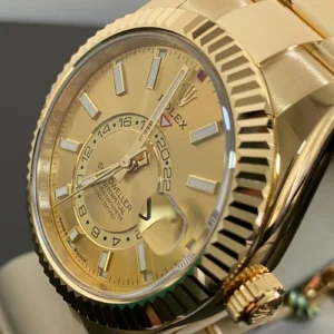Superclone Rolex Sky-Dweller 42 mm Champagne Dial 336938