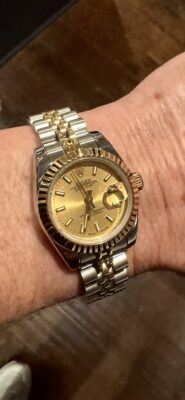 Replica Rolex Lady-Datejust 26mm Champagne Dial 179173-3 photo review