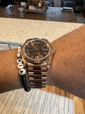 Replica Rolex Day-Date II 40mm Chocolate Dial 218235 photo review