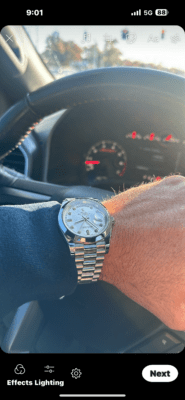 Replica Rolex Day-Date II 40mm Silver Dial 218239 photo review