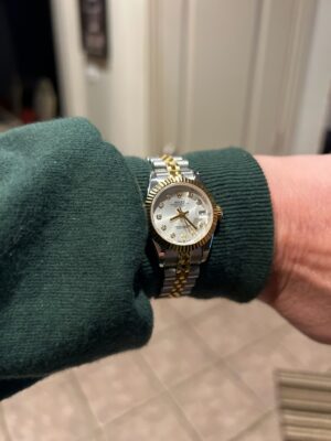 Replica Rolex Lady-Datejust 26mm Silver Dial 179173 photo review