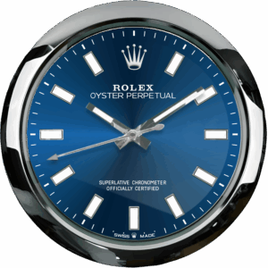 ROLEX WALL CLOCK – OYSTER PERPETUAL BLUE