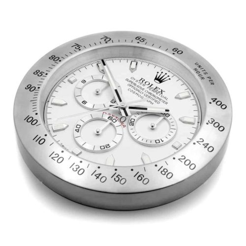 Replica ROLEX WALL CLOCK – ROLEX DAYTONA SILVER photo review