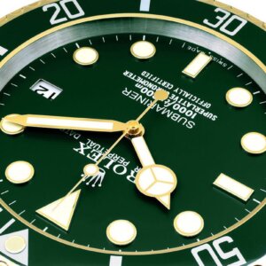 ROLEX WALL CLOCK – SUBMARINER GREEN GOLD