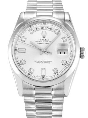 Replica Rolex Day-Date II 40mm Silver Dial 218239 photo review