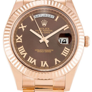 Rolex Day-Date II 40mm Chocoladekleurige wijzerplaat 218235