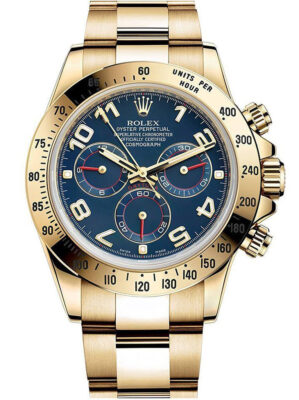 Replica Rolex Daytona 40mm Blue Dial 116528 photo review