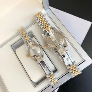 Rolex Datejust 36/28mm RG/SS Jub Black/Dia