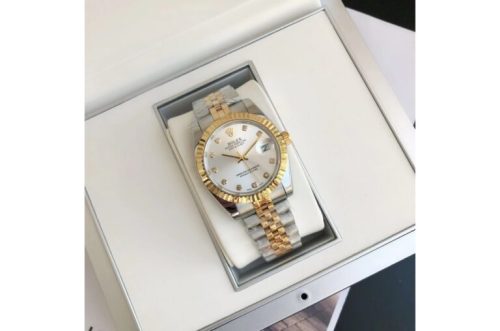 Replica Rolex Datejust 36/28mm RG/SS Jub Sliver/Dia photo review