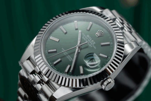 Replica Rolex Datejust 41mm Green Dial 126334 Jubilee photo review