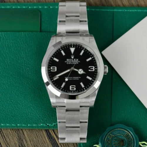 Replica Rolex Explorer 36mm Black Dial 98087 photo review