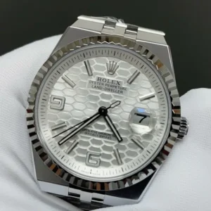 Rolex Land-Dweller 40 mm Oystersteel en witgoud