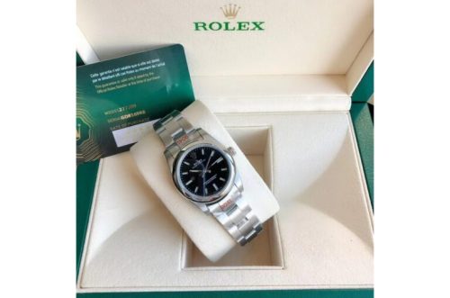 Replica Rolex Oyster Perpetual 31/41mm SS/SS Black/Stk photo review
