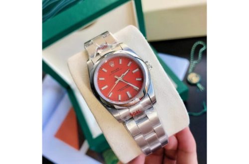 Replica Rolex Oyster Perpetual 31/41mm SS/SS Red/Stk photo review