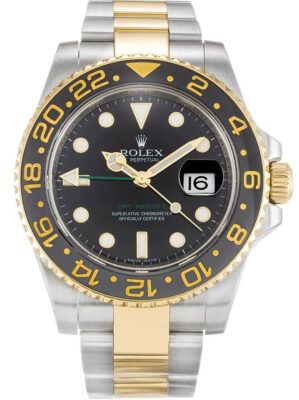 Replica Rolex GMT-Master II 40mm Black Dial 116713 photo review