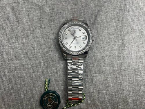 Replica Rolex Day-Date 36mm Blue Dial 118346 photo review