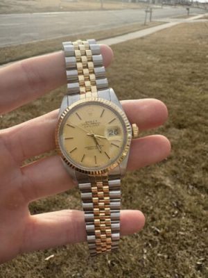 Replica Rolex Datejust 36mm Champagne Dial 16013 photo review